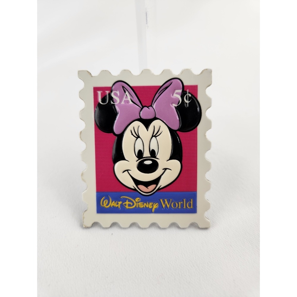 Vintage Minnie Mouse‎ Stamp Disney Parks souvenir magnet Collectible Mickey